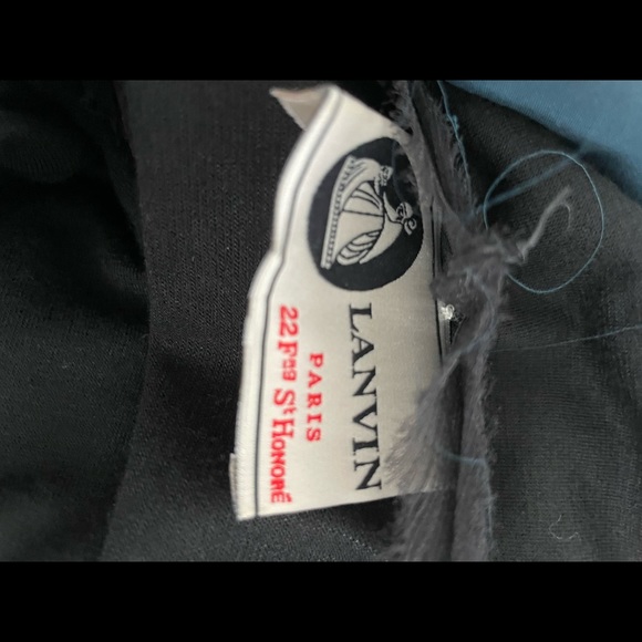 Final SALE ❤️‍🔥Lanvin vintage dress Stunning knit and silk. Collector pc. Large - Picture 6 of 8